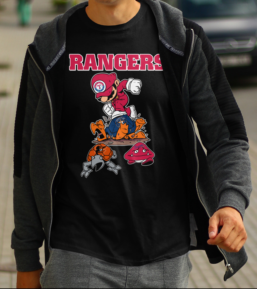 Rangers Texas Baseball Super Plumber T-Shirt