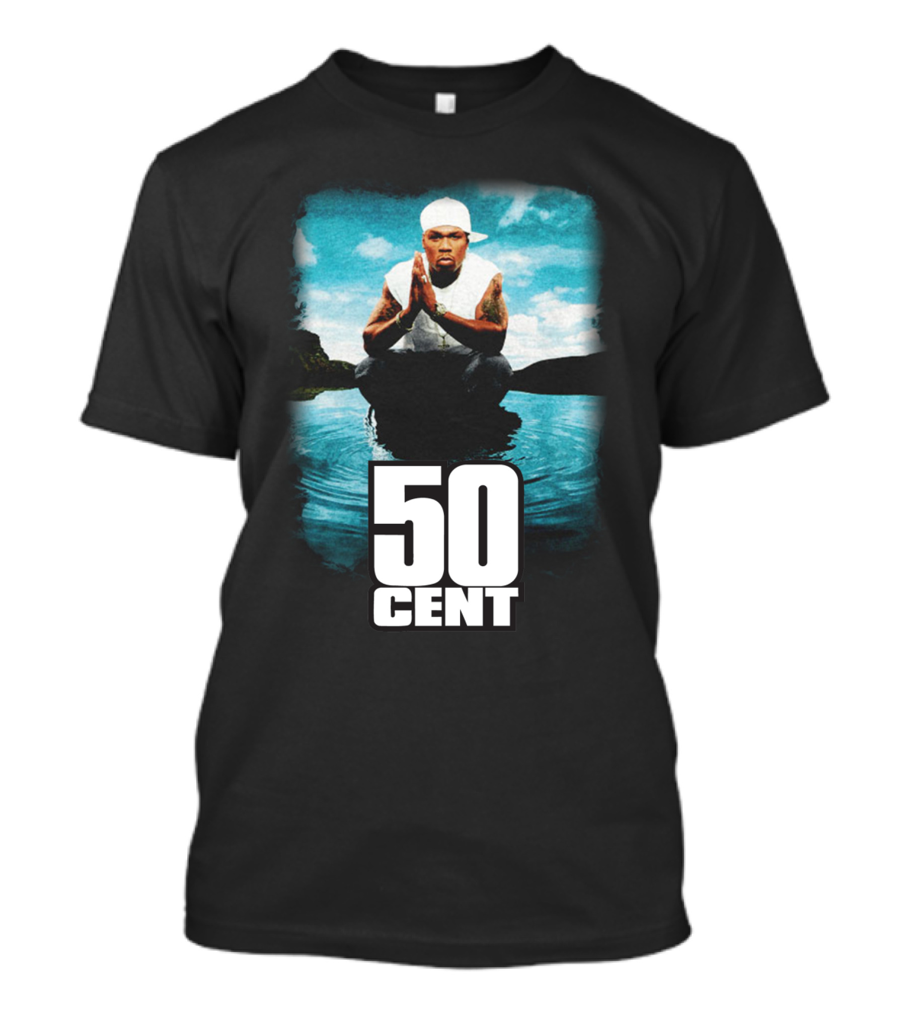 Cent Iconic Album Cover With Praying Pose And Sky T-Shirt