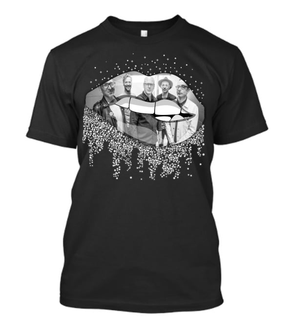 Bad Religion Band Glittering Lips Photo T-Shirt