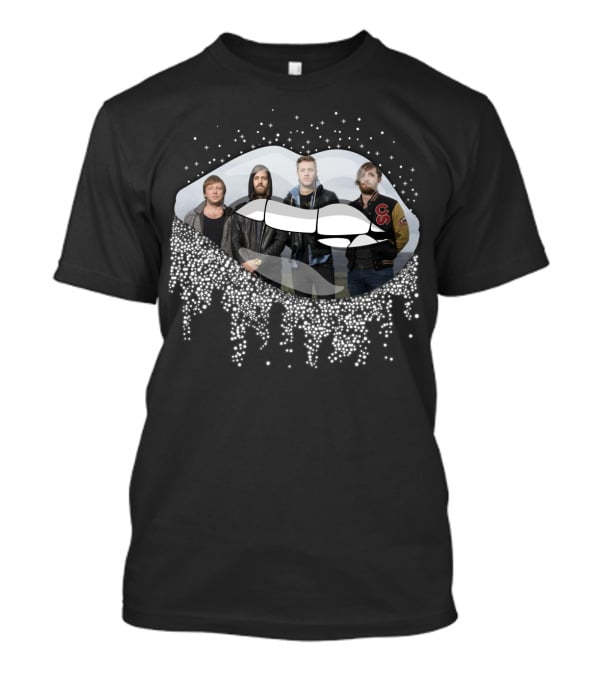 Imagine Dragons Band Inside Glittering Lips T-Shirt