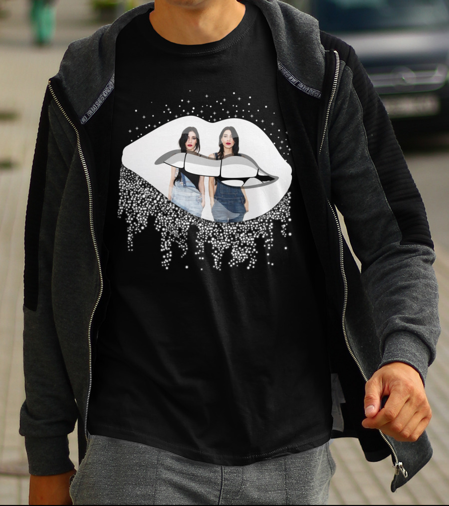 The Veronicas Sparkling Lips And Twins T-Shirt