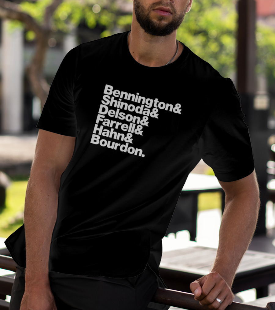 Bennington Shinoda Delson Farrell Hahn Bourdon Rock Band Linkin Park T-Shirt