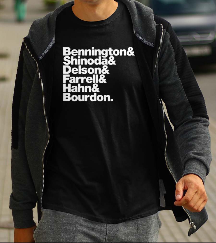Bennington Shinoda Delson Farrell Hahn Bourdon Rock Band Linkin Park T-Shirt