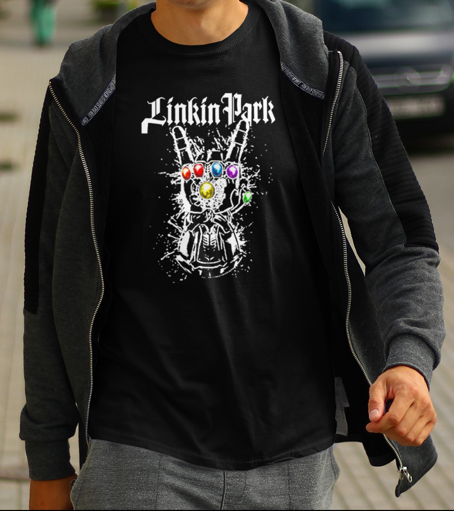 Linkin Park Infinity Gauntlet Rock Band Crossover T-Shirt