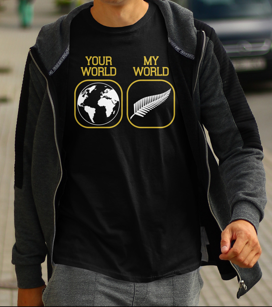 Your World My World All Blacks Silver Fern T-Shirt