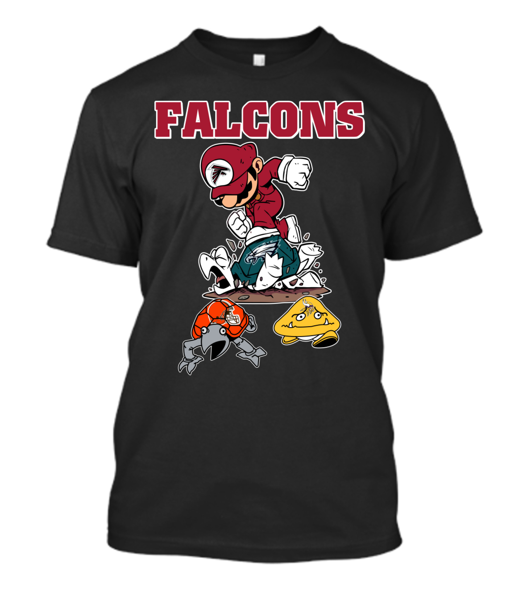 Falcons Mario Style Football Rivalry T-Shirt