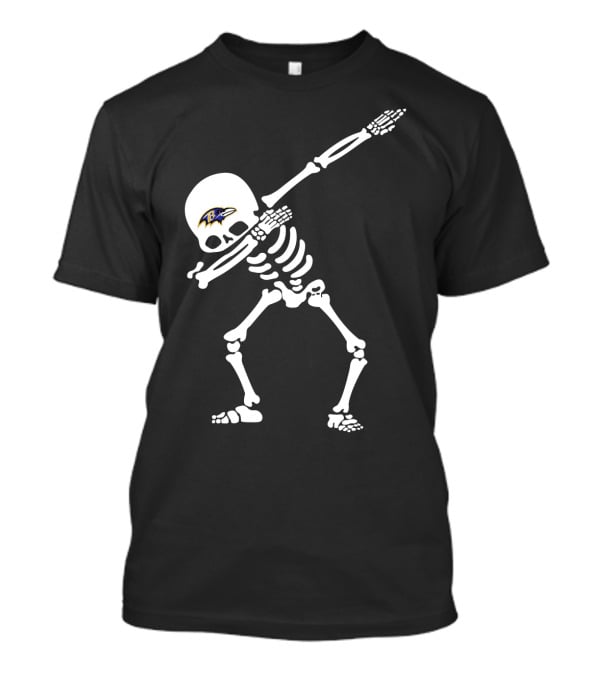 Baltimore Ravens Skeleton Dabbing T-Shirt