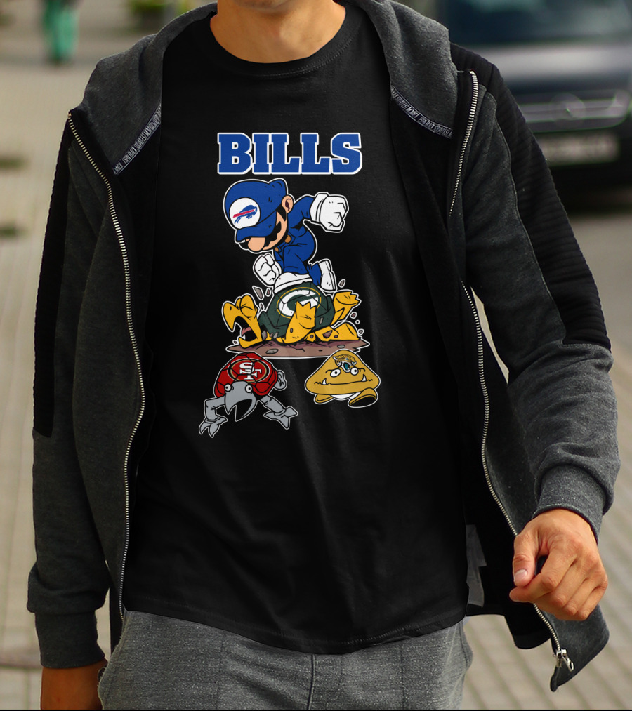 Bills Buffalo Parody Character Football Rivalry Icons T-Shirt