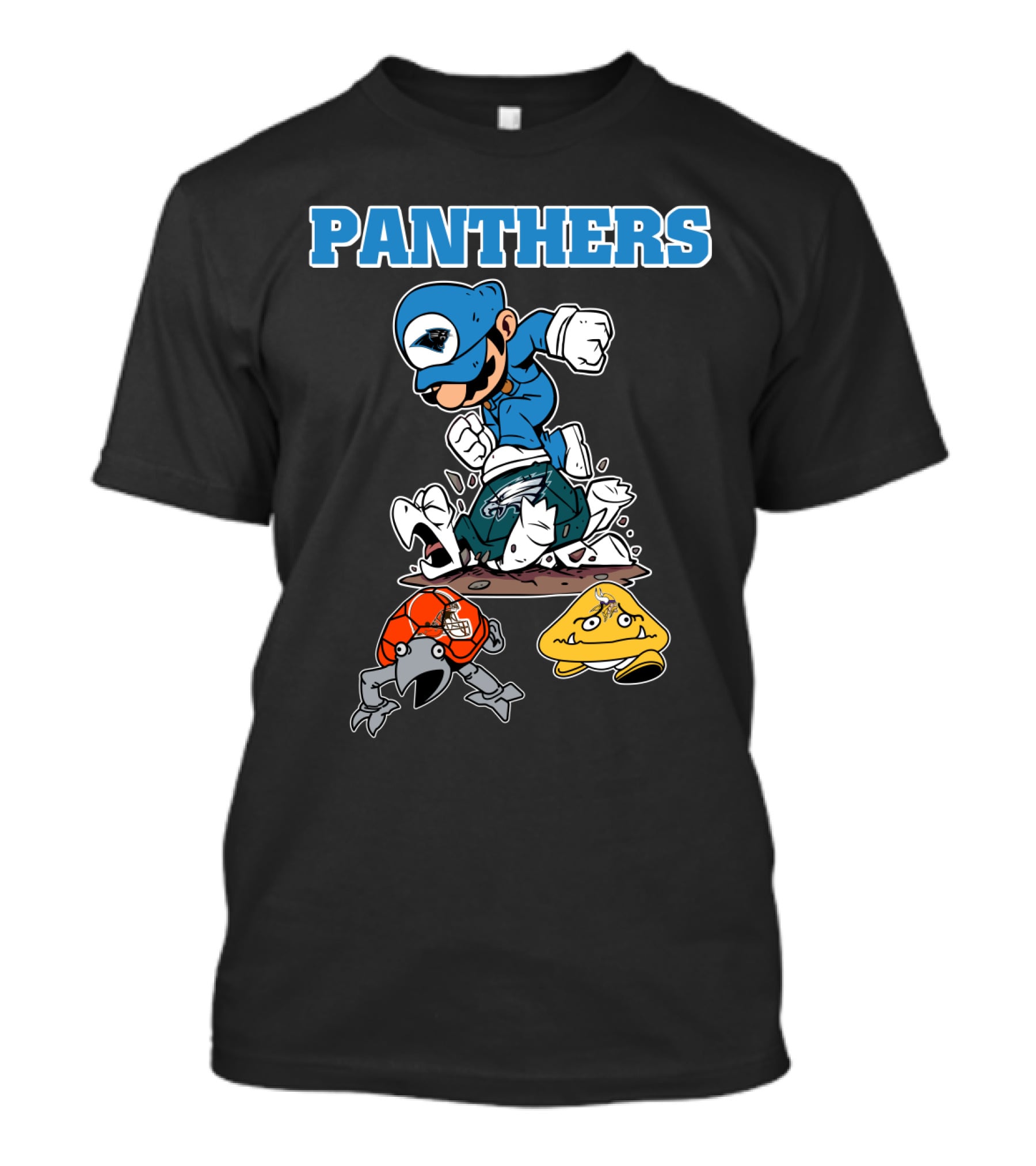 Panthers Toad And Koopa Defeated T-Shirt