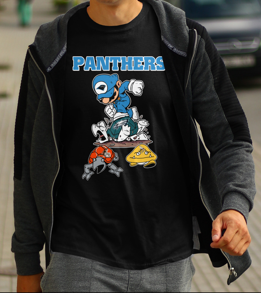 Panthers Toad And Koopa Defeated T-Shirt