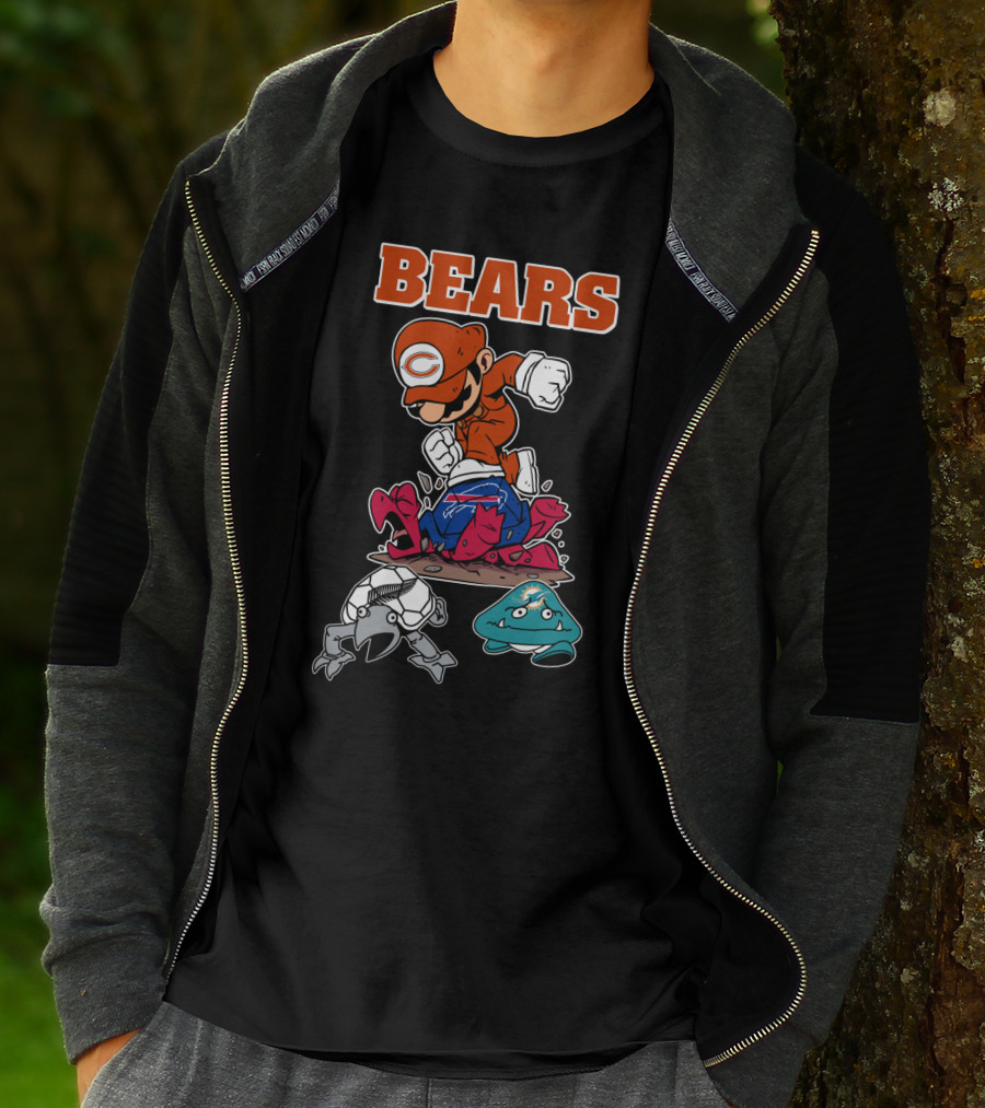 Bears Chicago Football Gamer Crossover T-Shirt