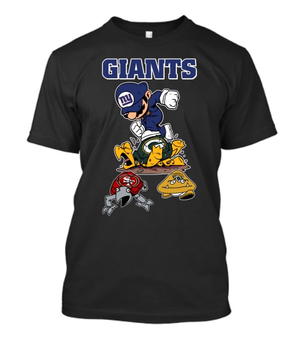 New York Giants Mario Style Packers 49ers Eagles T-Shirt