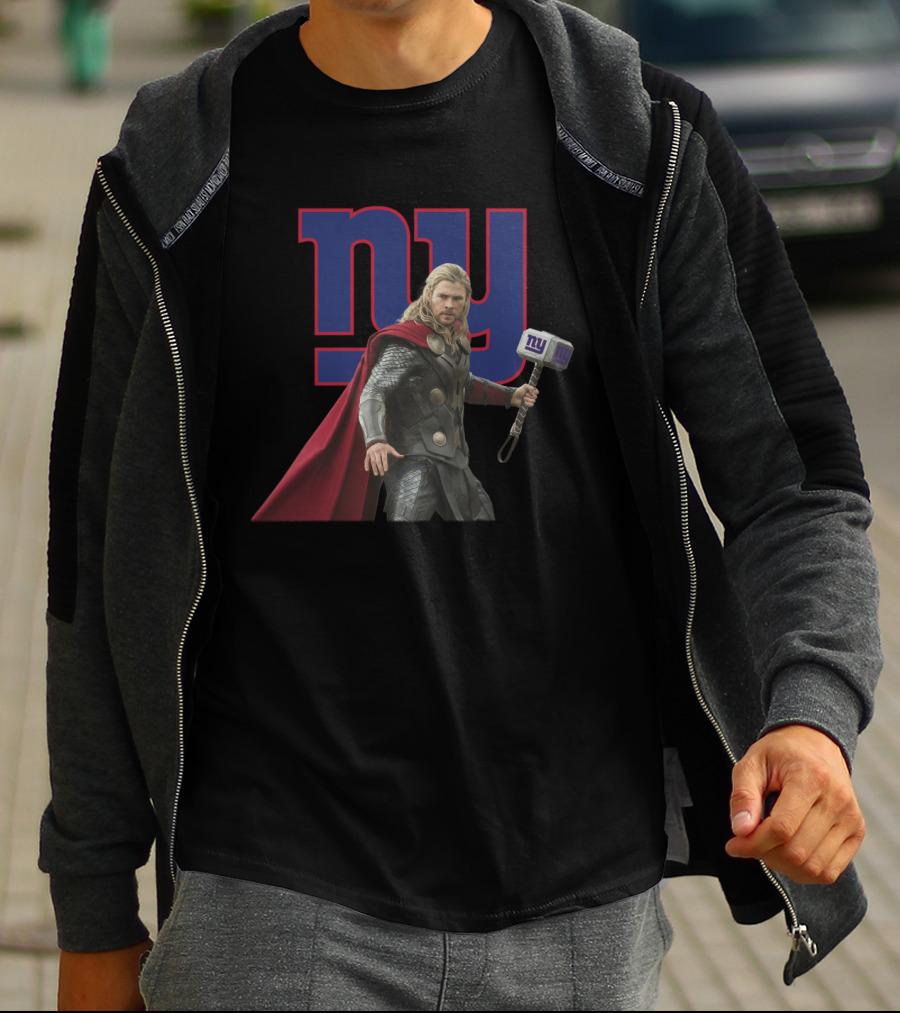 Ny New York Giants Thor Hammer T-Shirt