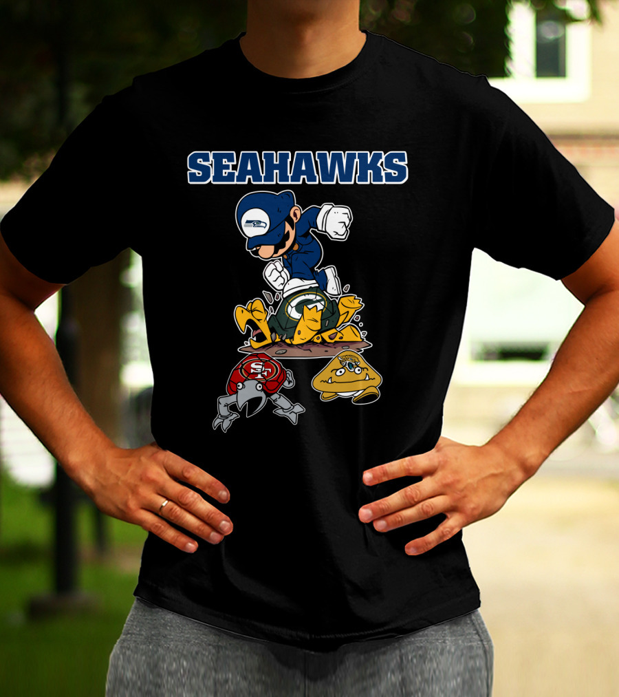 Seattle Seahawks Mario Style Victory Over Rivals T-Shirt