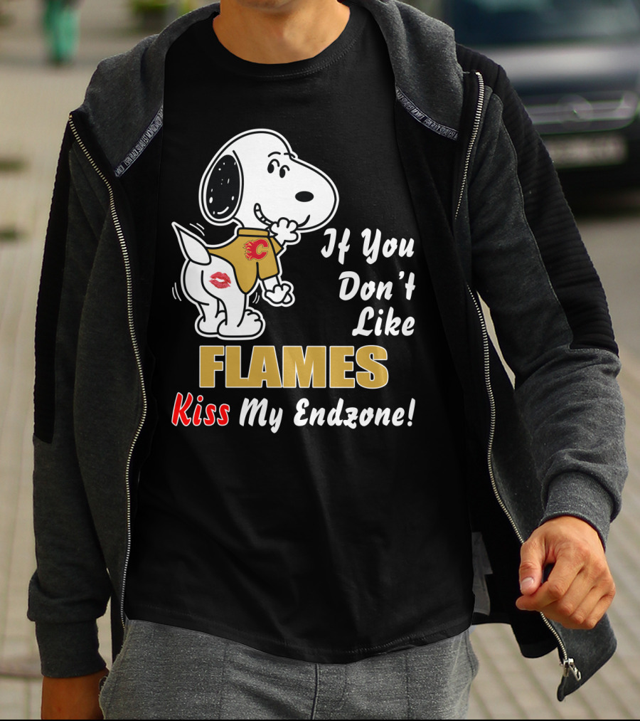 If You Don't Like Flames Kiss My Endzone T-Shirt