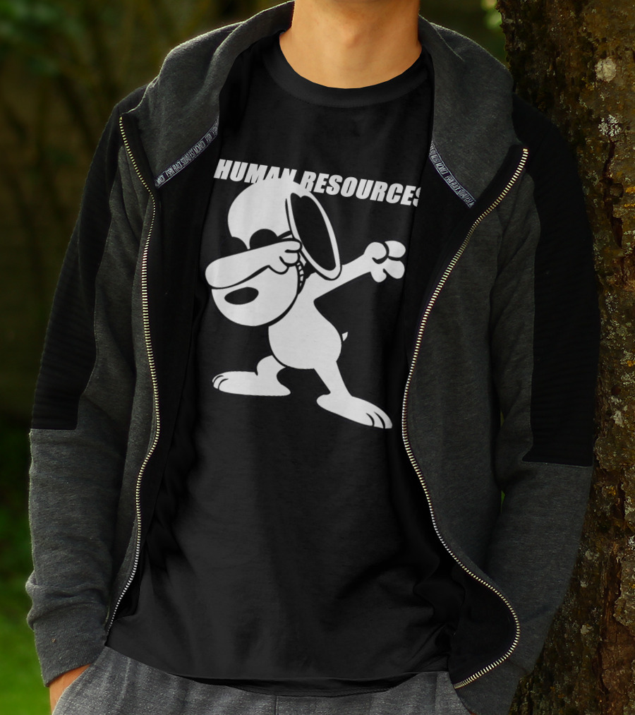 Snoopy Dabbing Human Resources T-Shirt