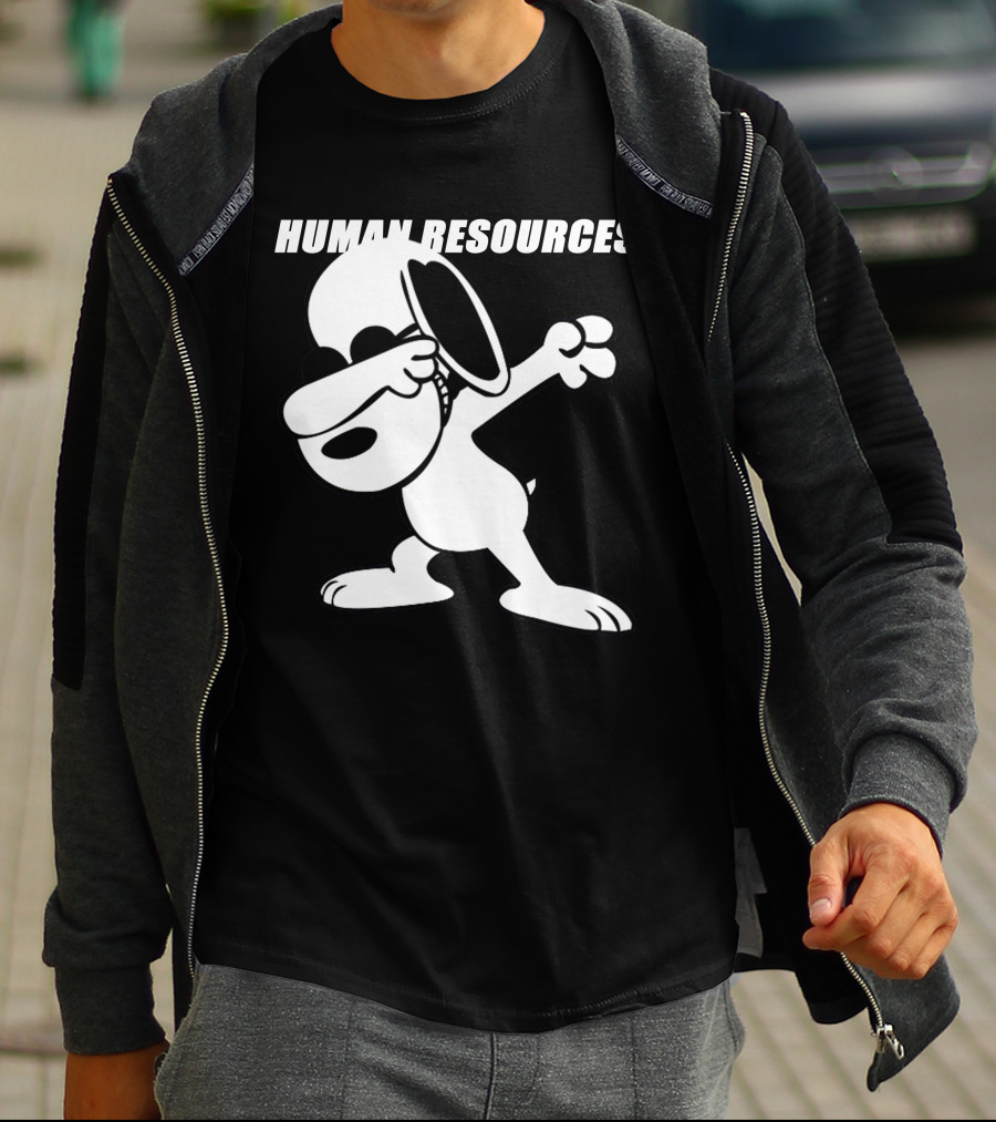 Snoopy Dabbing Human Resources T-Shirt