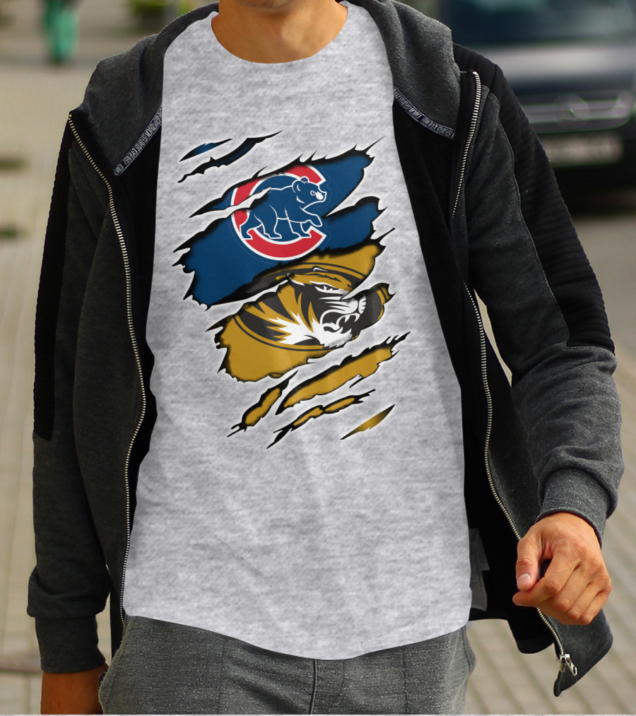 Chicago Cubs Missouri Tigers Mashup T-Shirt