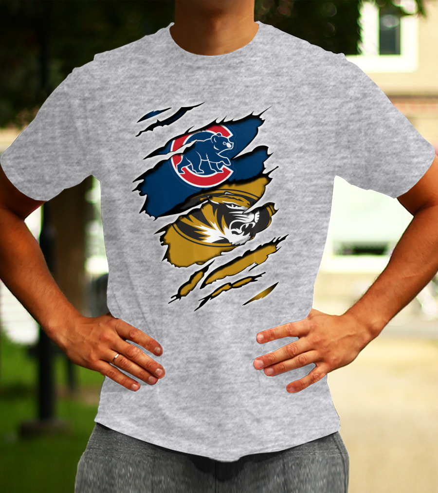 Chicago Cubs Missouri Tigers Mashup T-Shirt