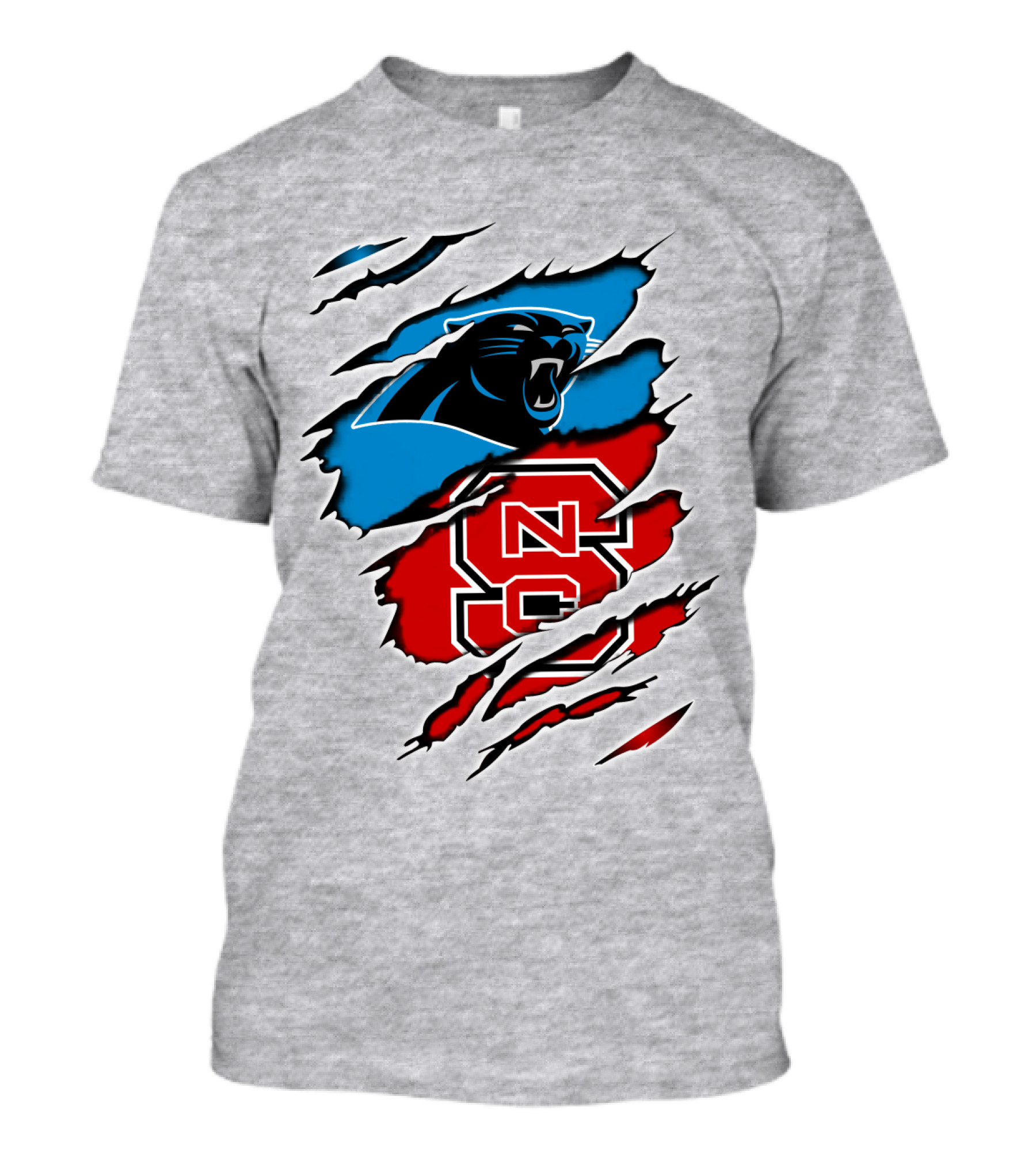 Panthers NC State NC Logos Claw T-Shirt