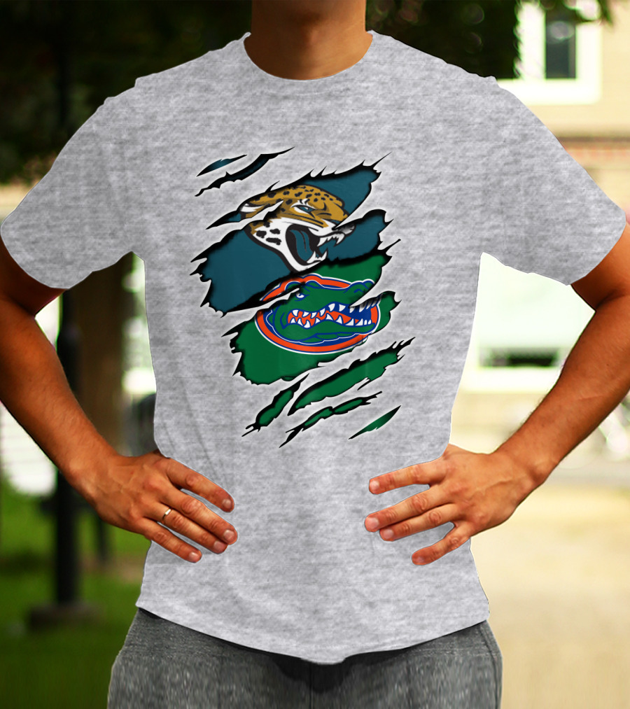 Nfl Jaguars Gators Florida Football Team Rivalry T-Shirt