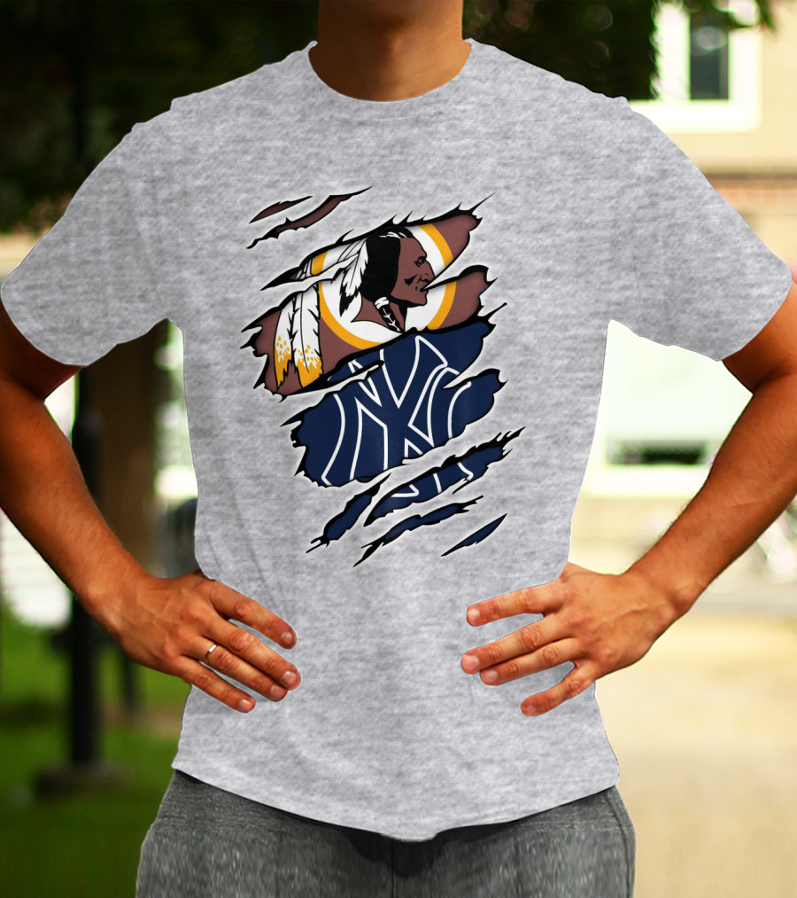 Redskins Yankees Logo Mashup T-Shirt