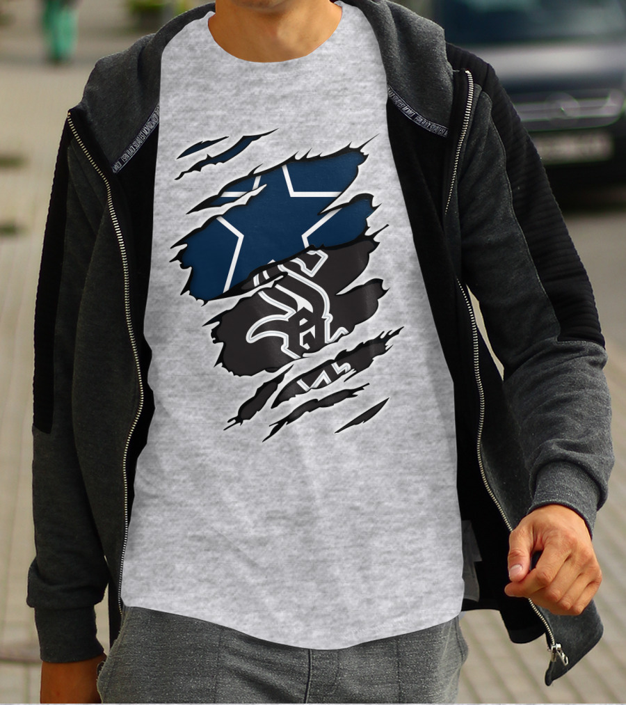 Cowboys White Sox Cowboys Fan Crossover T-Shirt