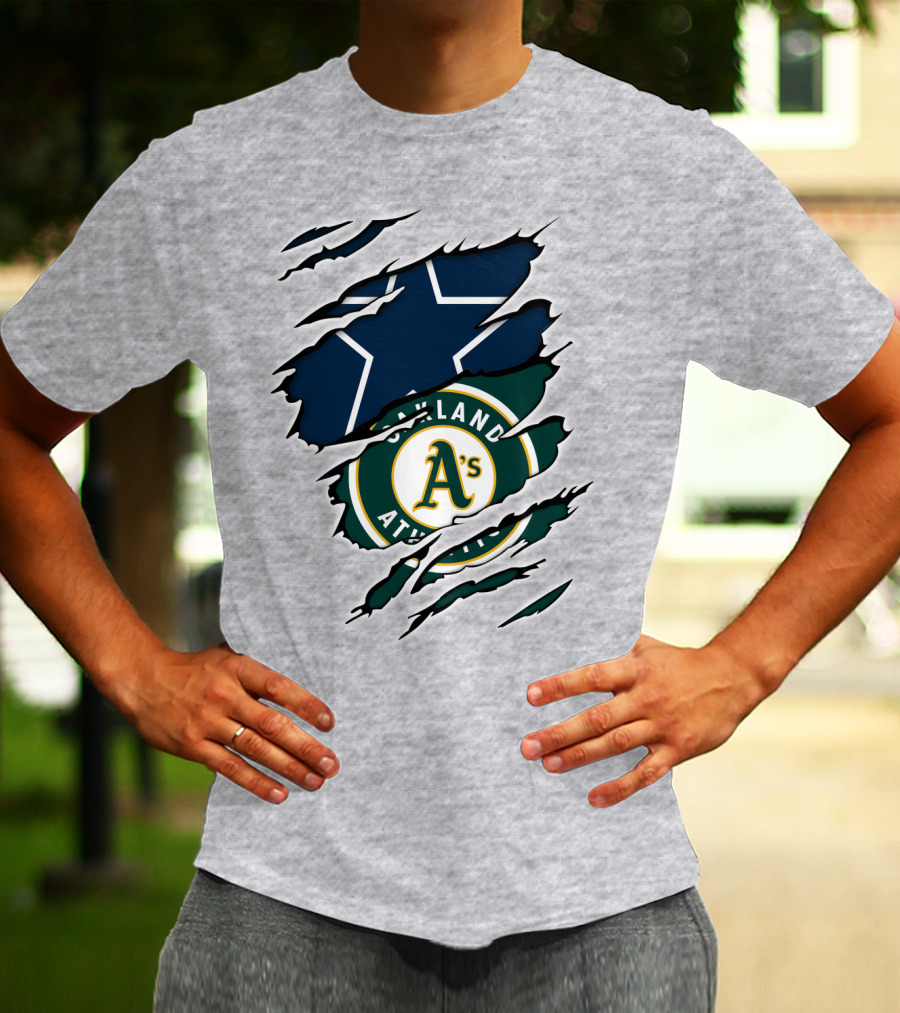 Oakland Athletics Cowboys Star Burst T-Shirt