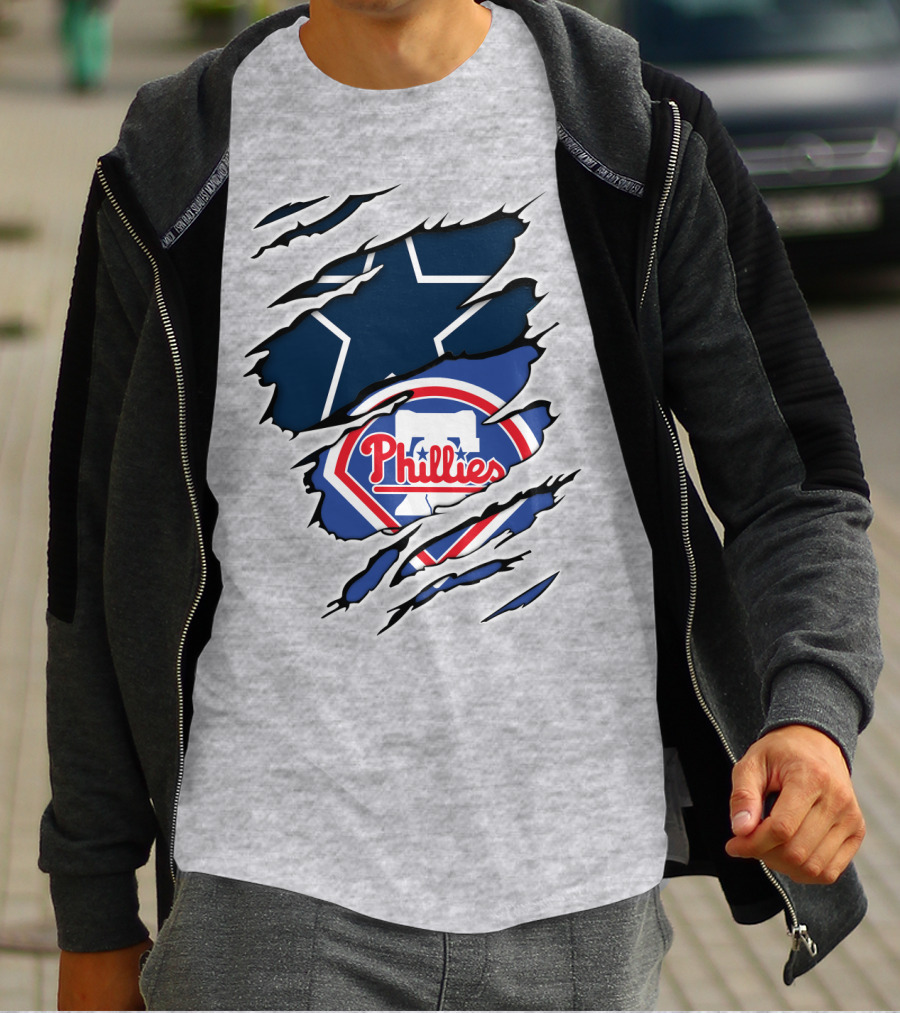 Dallas Cowboys Philadelphia Phillies Mashup T-Shirt