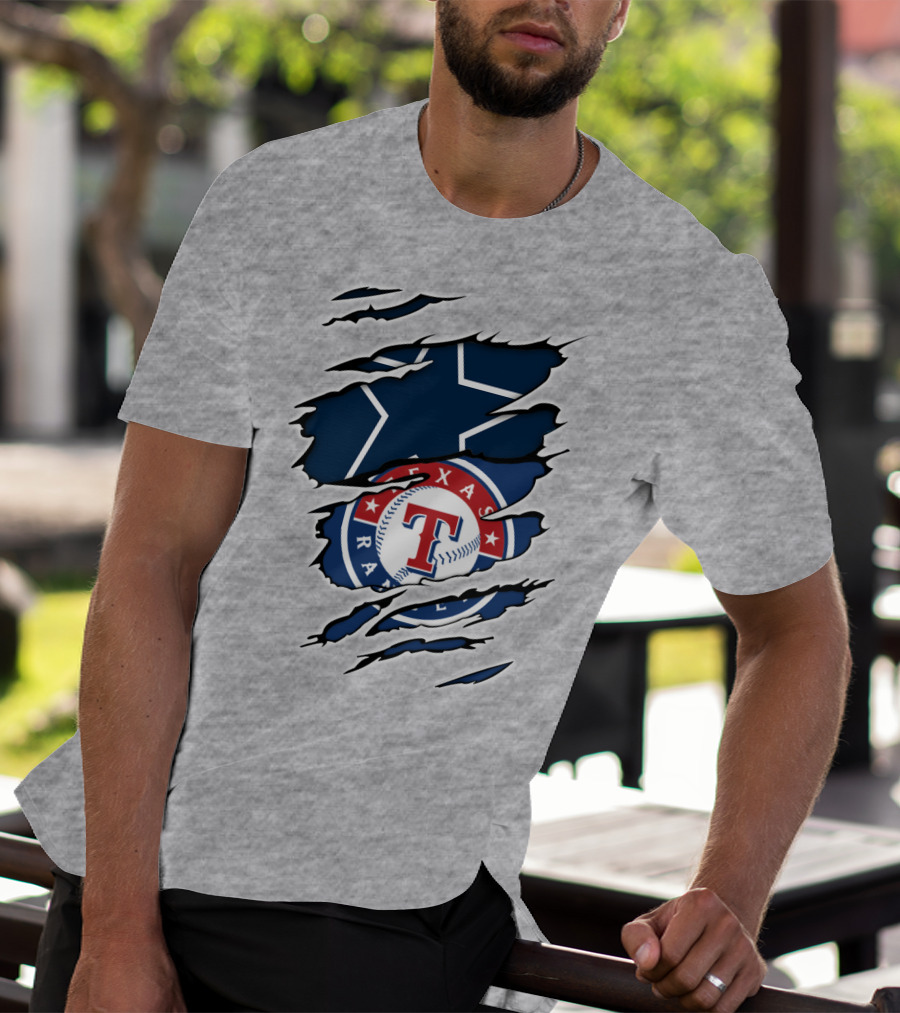 Dallas Cowboys Texas Rangers Fusion T-Shirt