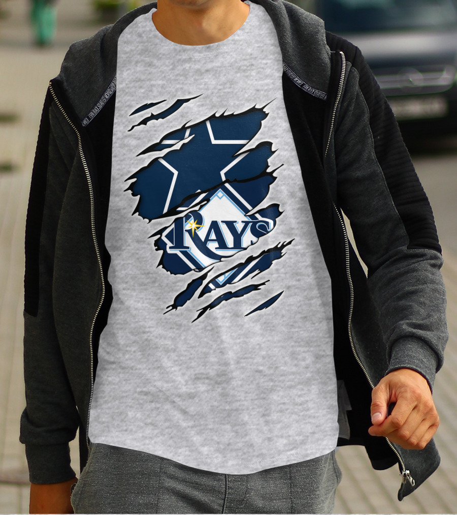 Cowboys Rays Star Tear T-Shirt