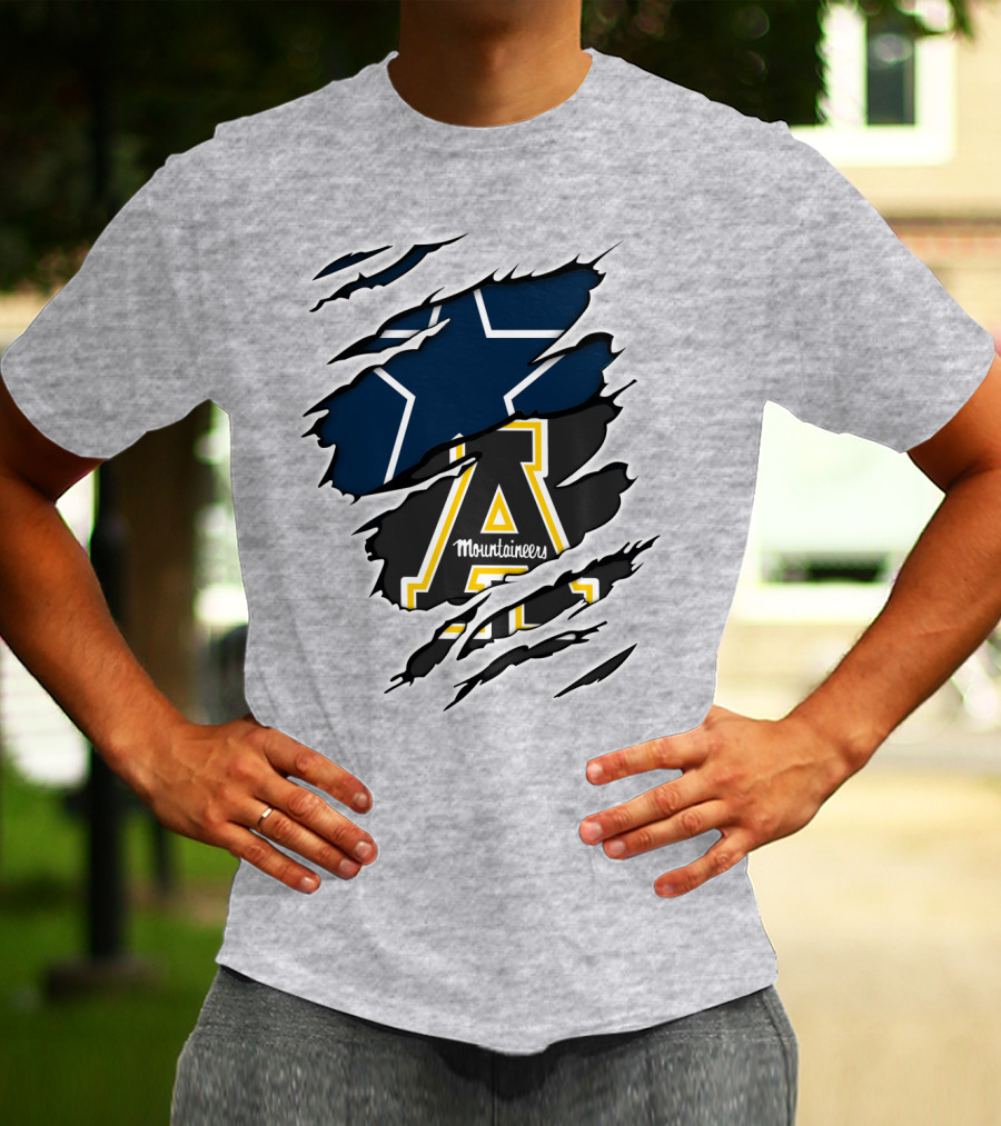 Cowboys Mountaineers Logo Combination T-Shirt