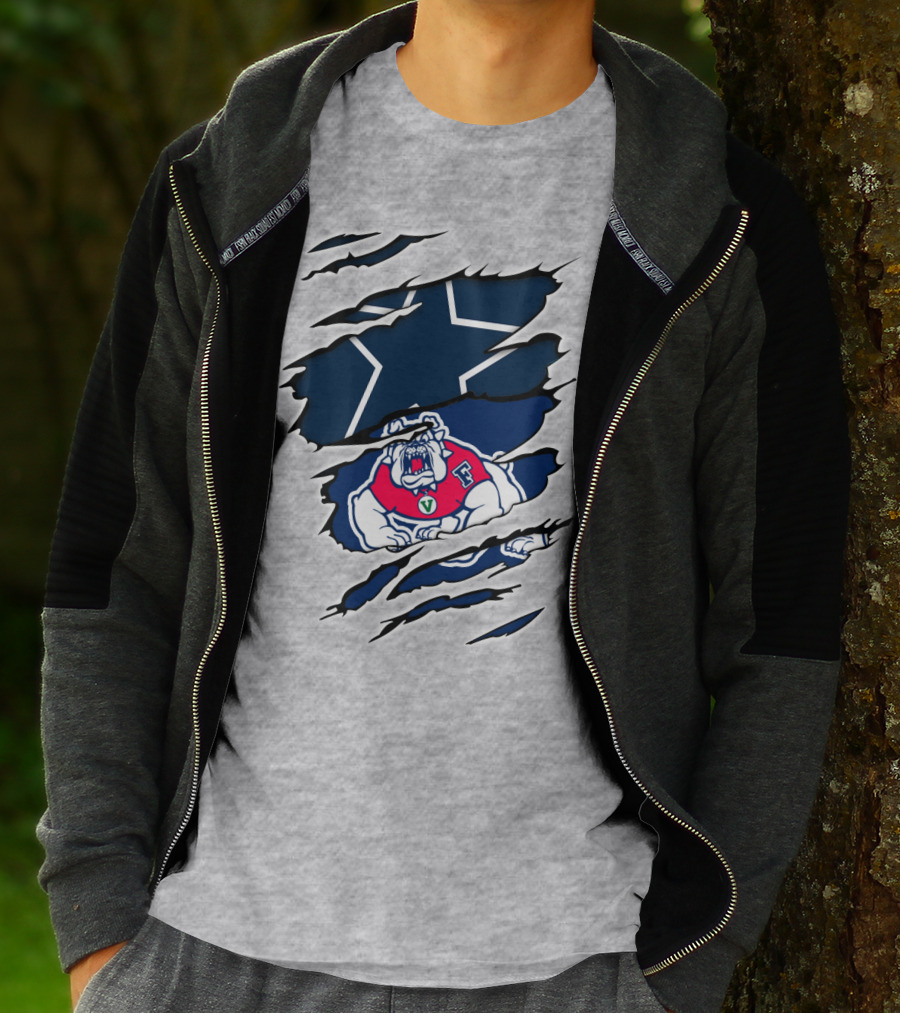 Fresno State Bulldogs Cowboys Star Integration T-Shirt