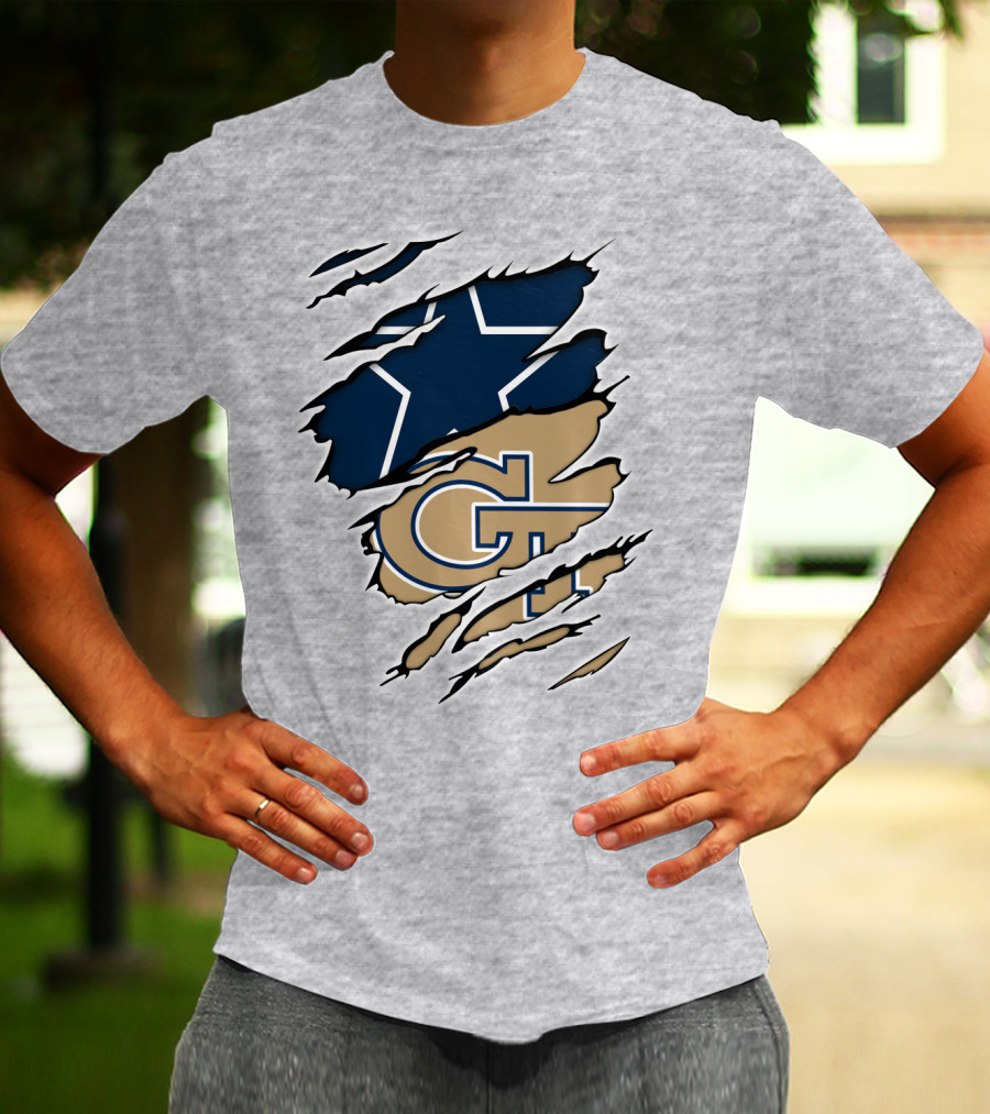 Cowboys GT Tech Dual Logo Blend T-Shirt