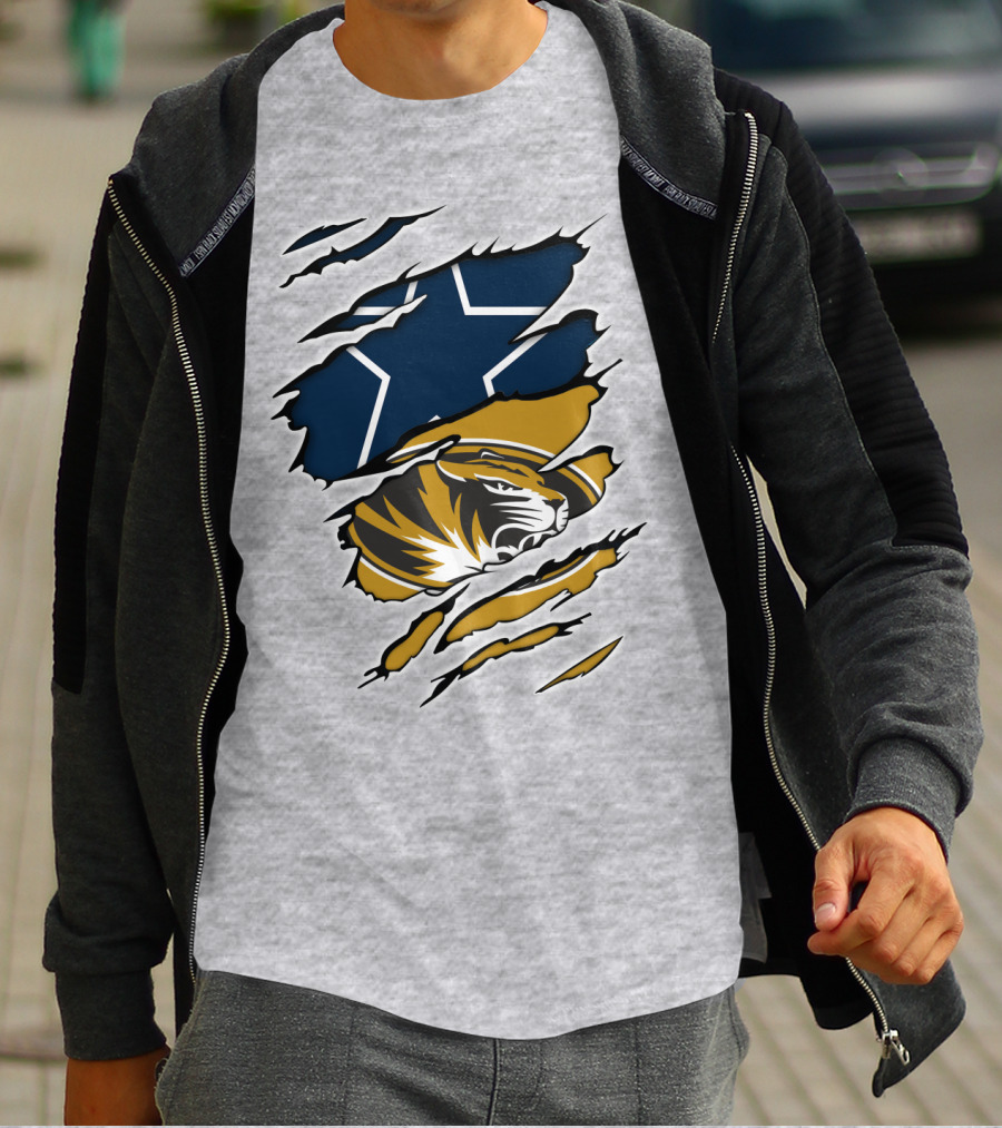 Cowboys Missouri Cowboys Tiger Stripe Star T-Shirt