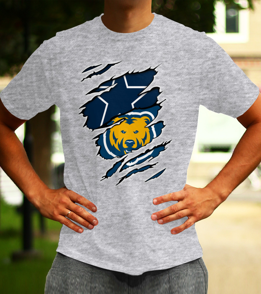 Cowboys Bears Cowboys Star And Bear Claw T-Shirt