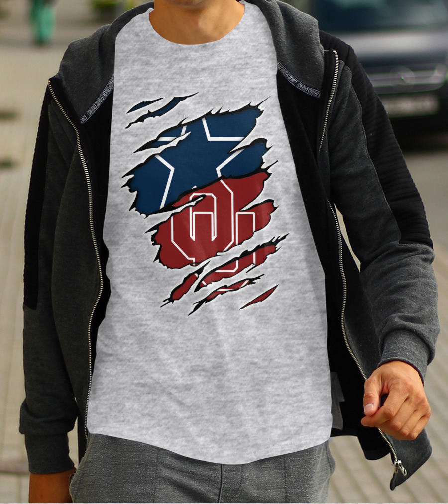Oklahoma Cowboys OU Texas Star Rivalry T-Shirt