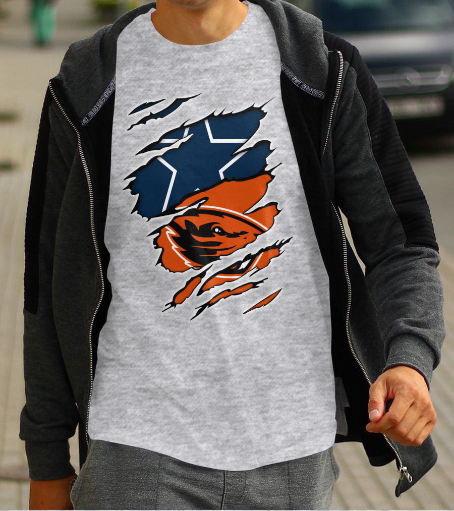 Cowboys Oregon State Beavers Cowboys Star T-Shirt