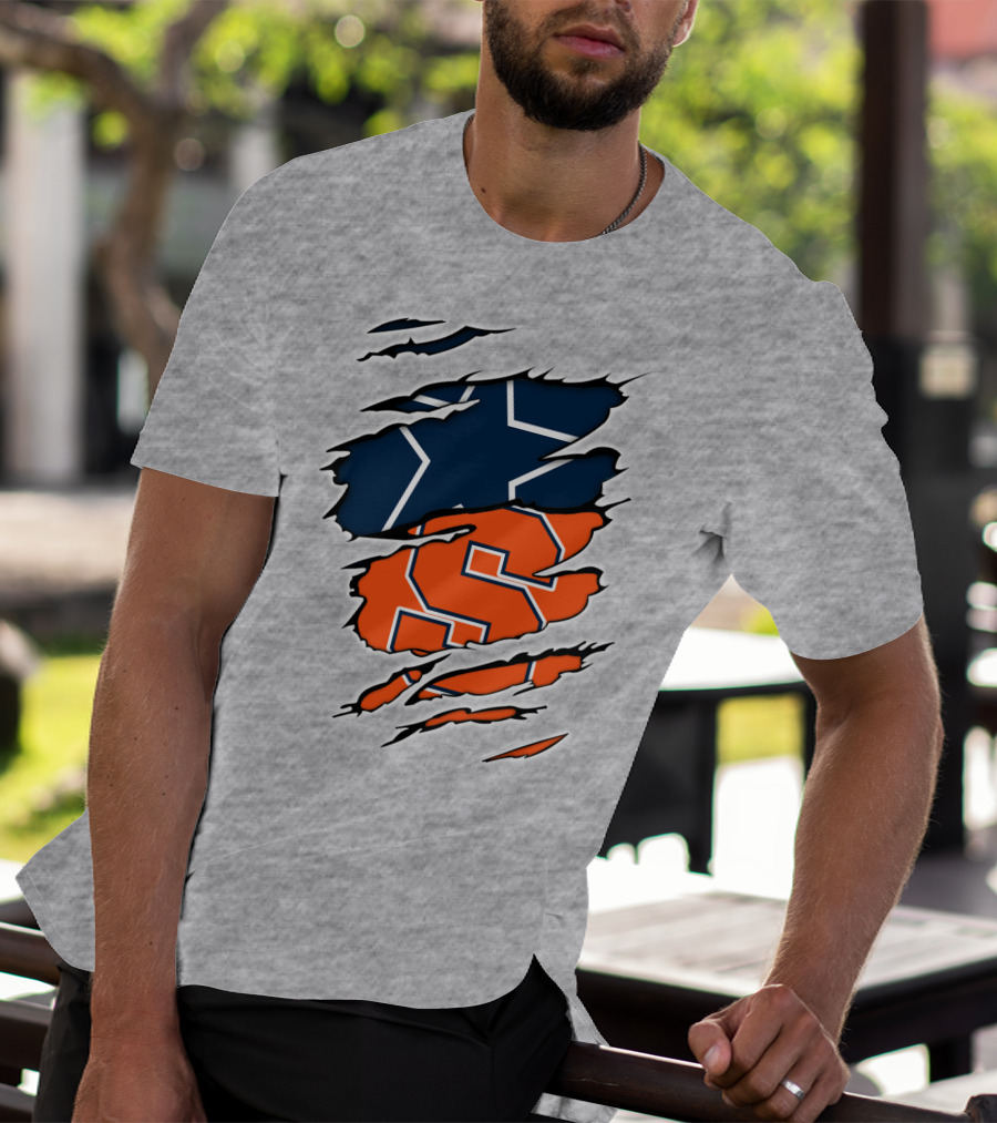 Syracuse Cowboys Star Torn Layers T-Shirt
