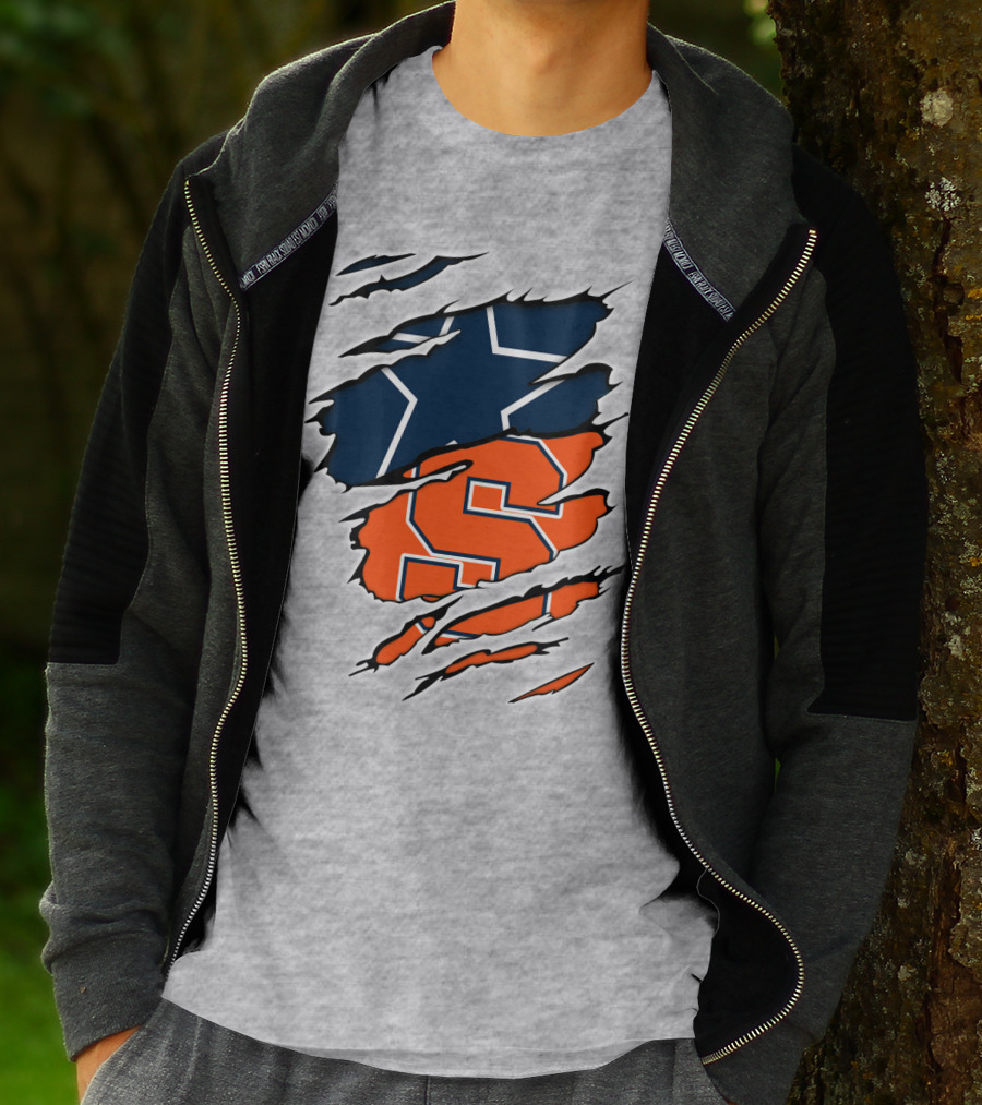Syracuse Cowboys Star Torn Layers T-Shirt