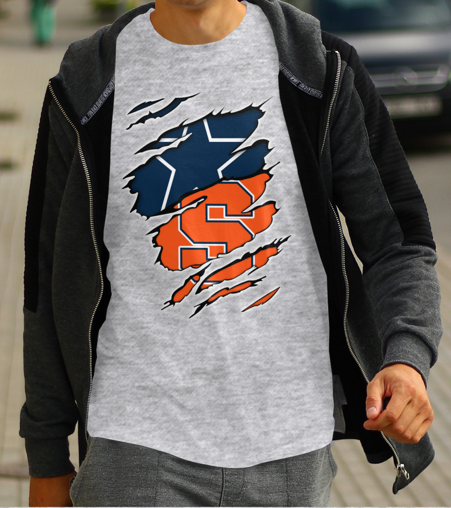 Syracuse Cowboys Star Torn Layers T-Shirt