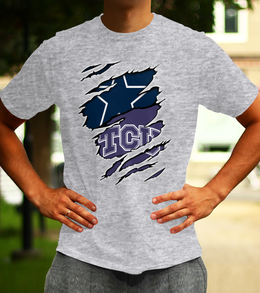 Cowboys TCU Star Torn T-Shirt