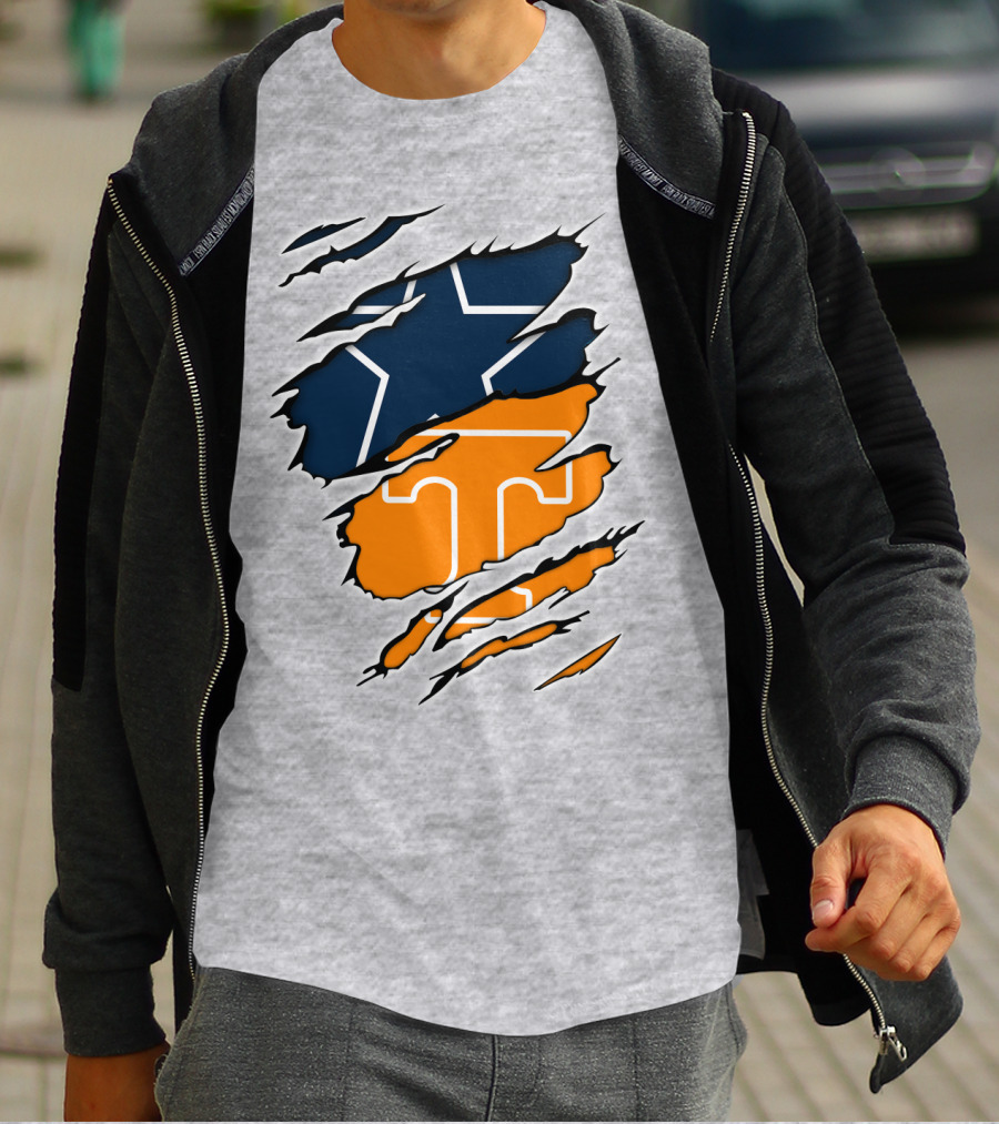 Cowboys Tennessee Vols Star Claw T-Shirt