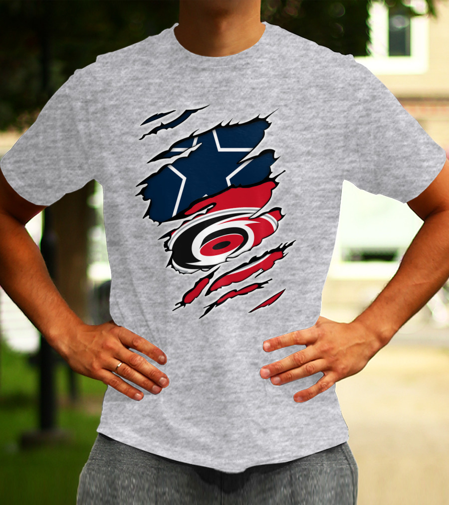 Cowboys Hurricanes Logo Mashup T-Shirt