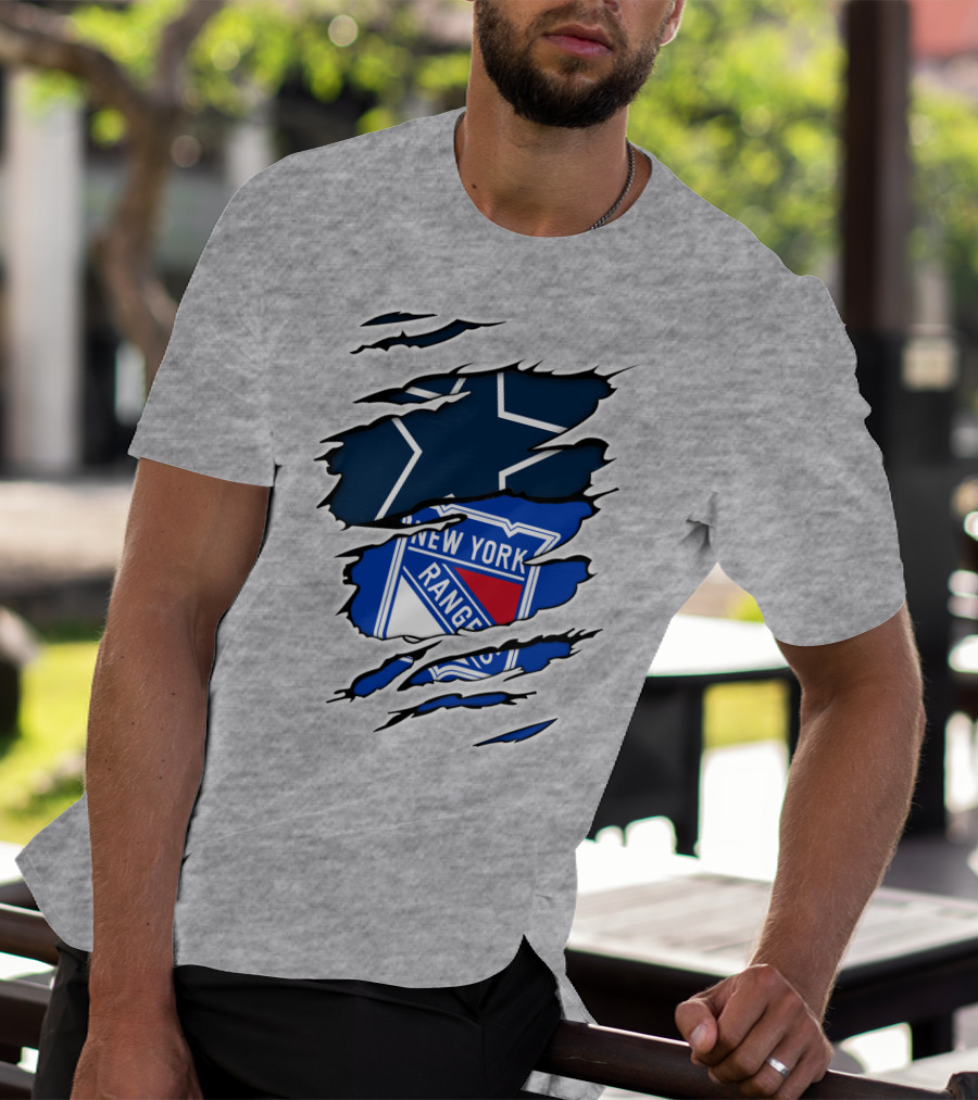 Cowboys Star New York Rangers Fusion T-Shirt