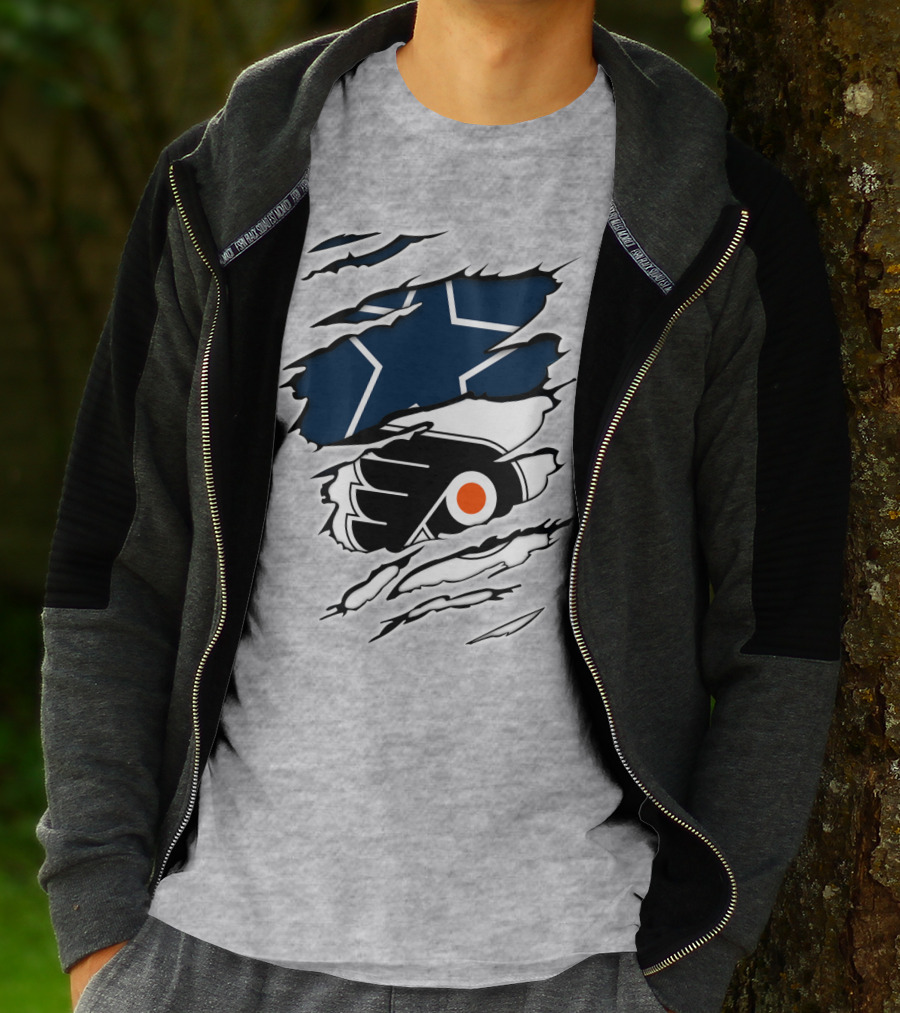 Cowboys Flyers Cowboys Logos Blend T-Shirt