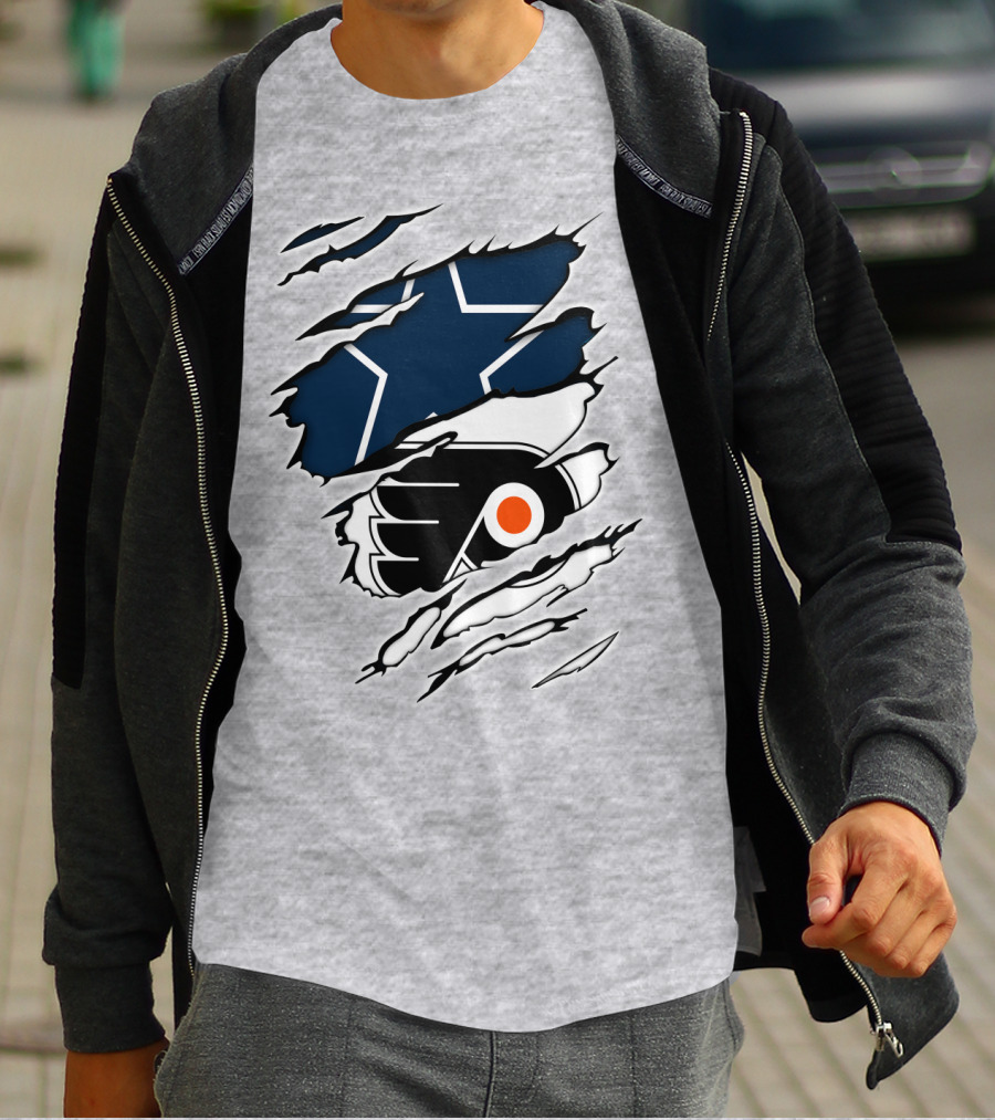 Cowboys Flyers Cowboys Logos Blend T-Shirt