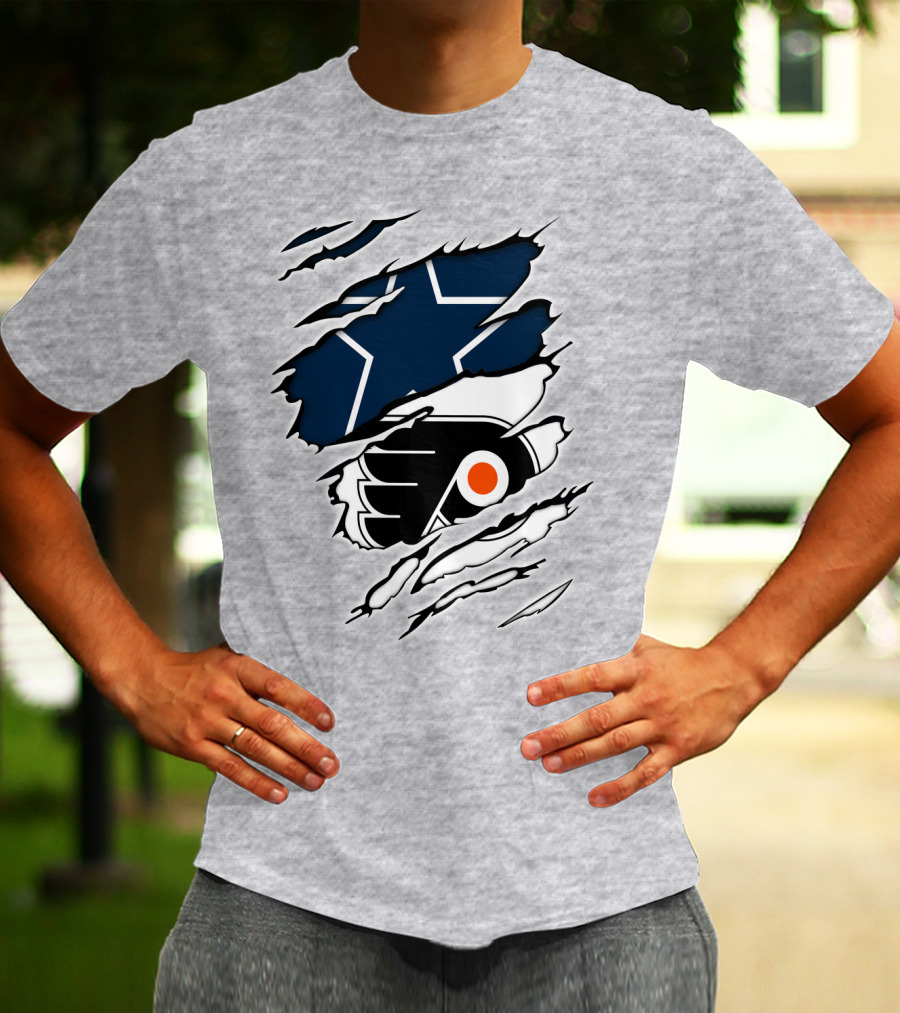 Cowboys Flyers Cowboys Logos Blend T-Shirt