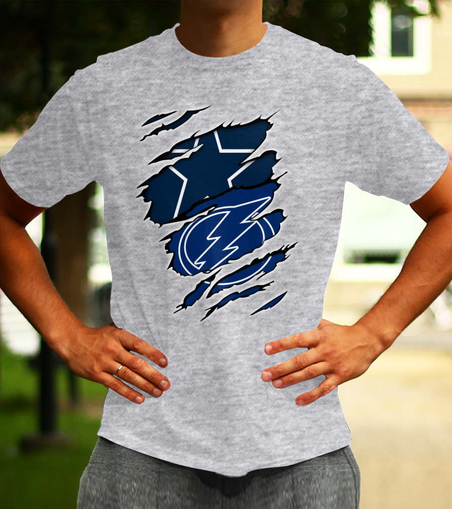 Cowboys Star Lightning Bolt T-Shirt