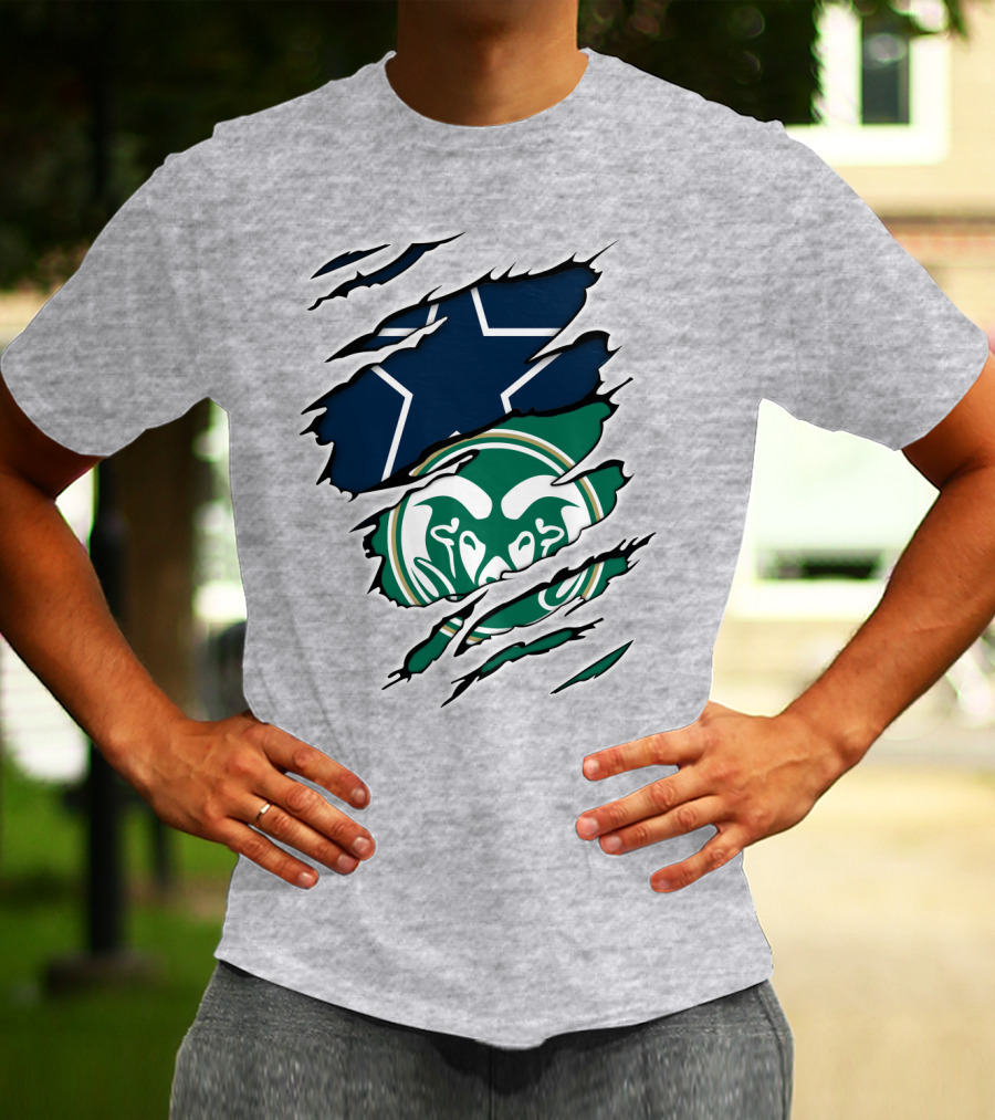 Cowboys Rams Star Logo Fusion T-Shirt